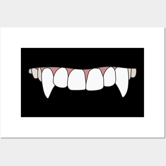 Upper teeth of a vampire Wall Art by AO01